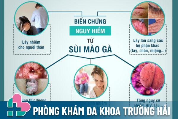 Sùi mào gà gây ra nhiều ảnh hưởng nghiêm trọng