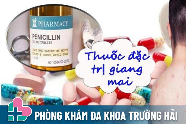 Dùng thuốc điều trị bệnh giang mai ở giai đoạn nhẹ