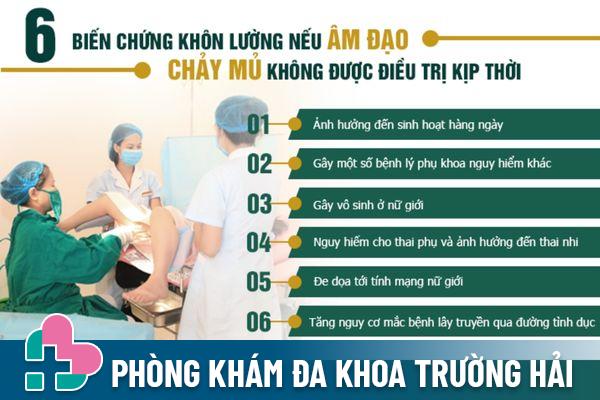 Biến chứng nguy hiểm của âm đạo chảy mủ gây ra