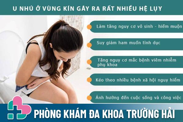 U nhú cơ quan sinh dục gây ra nhiều biến chứng nguy hiểm