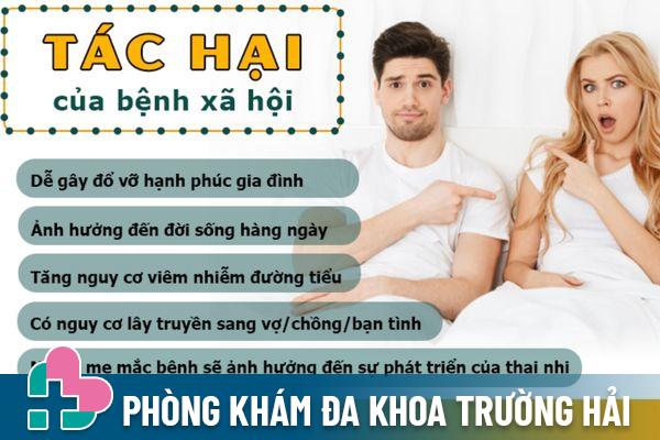 Bệnh xã hội gây ra nhiều biến chứng nguy hiểm