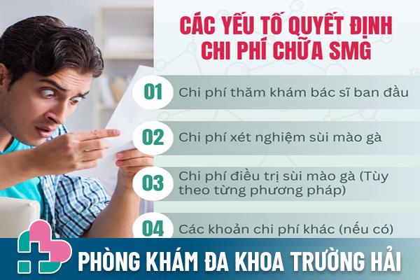 Chi phí điều trị bệnh sùi mào gà ở nam tại Hải Dương bao nhiêu?