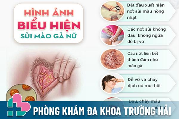 Nhận biết dấu hiệu sùi mào gà biểu hiện trên cơ thể