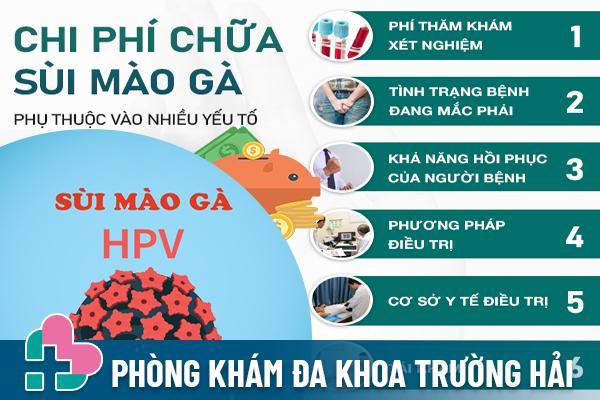 Xác định chi phí sùi mào gà khi khám và chữa trị